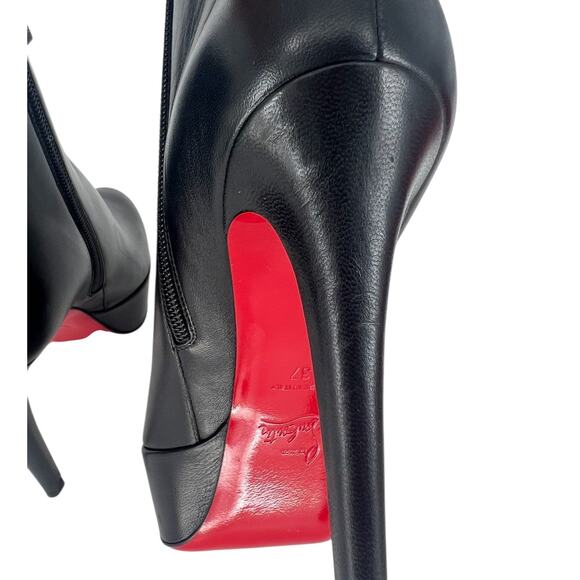 Christian Louboutin Bianca Booty in Black Leather 120 - Picture 13 of 16
